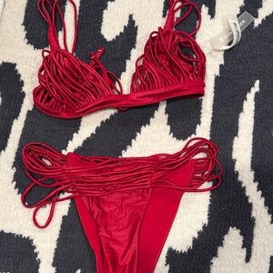 DEVON WINDSOR Scarlet Strappy Bikini